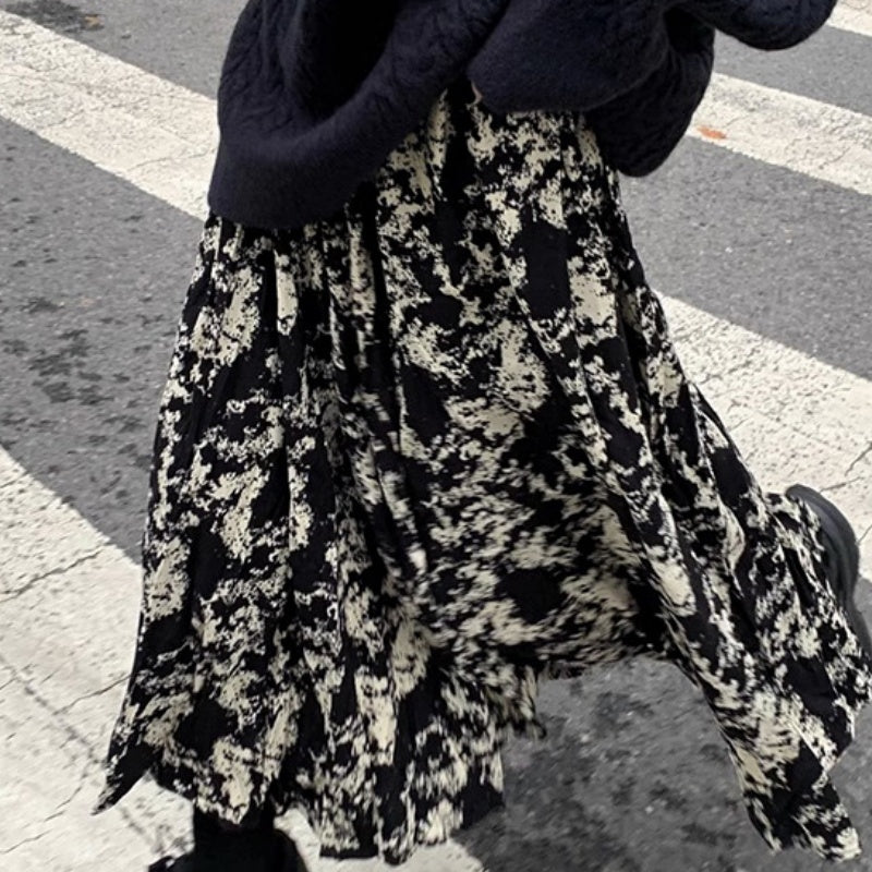 Westerse stijl das geverfde rok voor afslanke casual looks