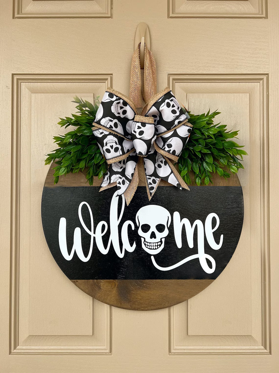 Southern -thema "Boo y'all" Ghost krans Halloween -decoratie