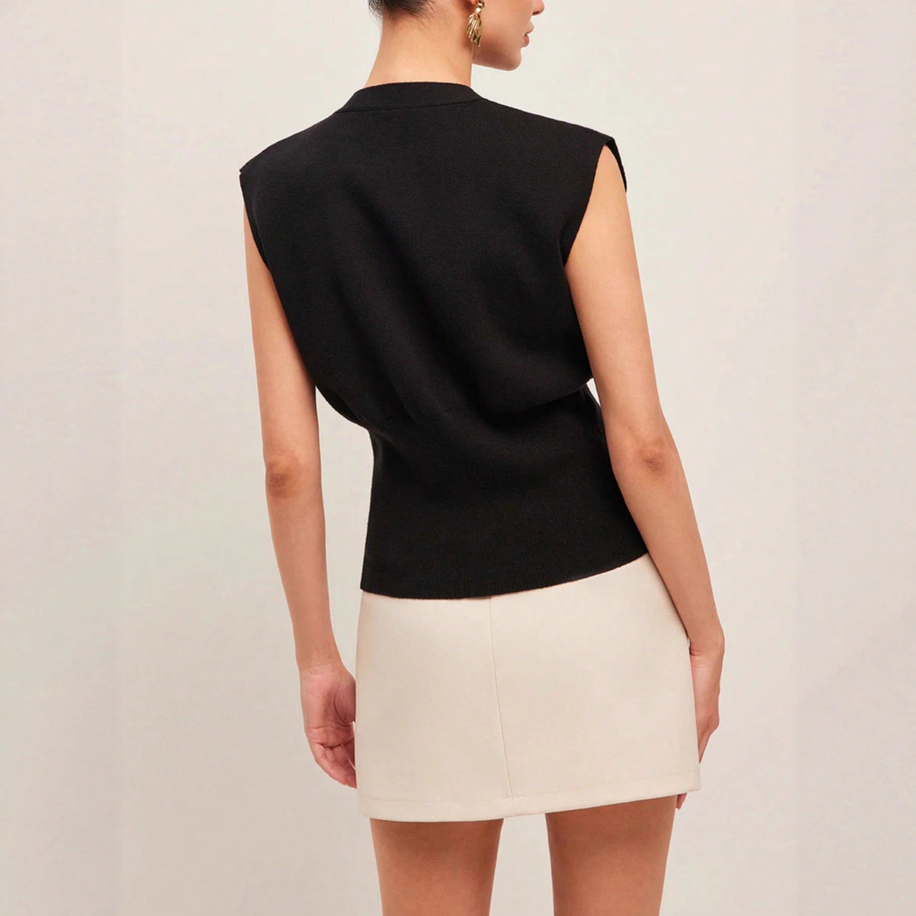 Women's Casual Knit Vest Stylish Top