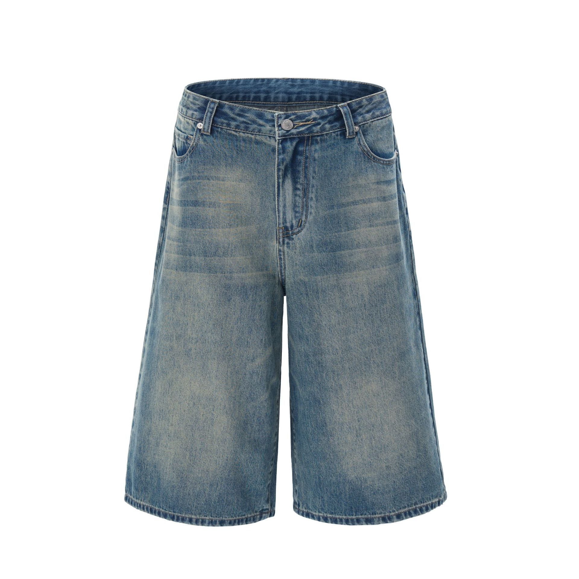 Jeans a gamba a gamba lavati con la moda con fascino americano