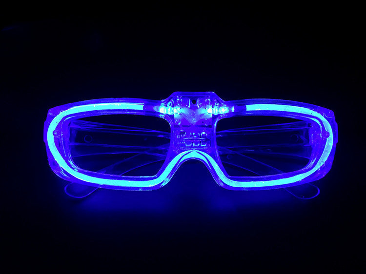 Light-Up Glowing LED Plastic Glasses for Party Favors and Photo Booth Props