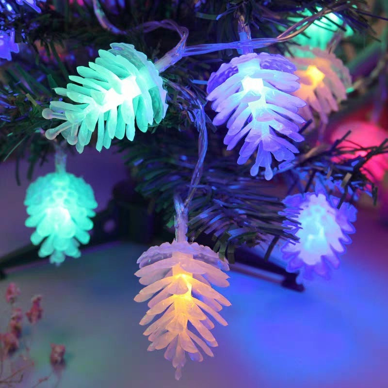 Colorful LED String Lights in Christmas Tree Shapes for Decoration