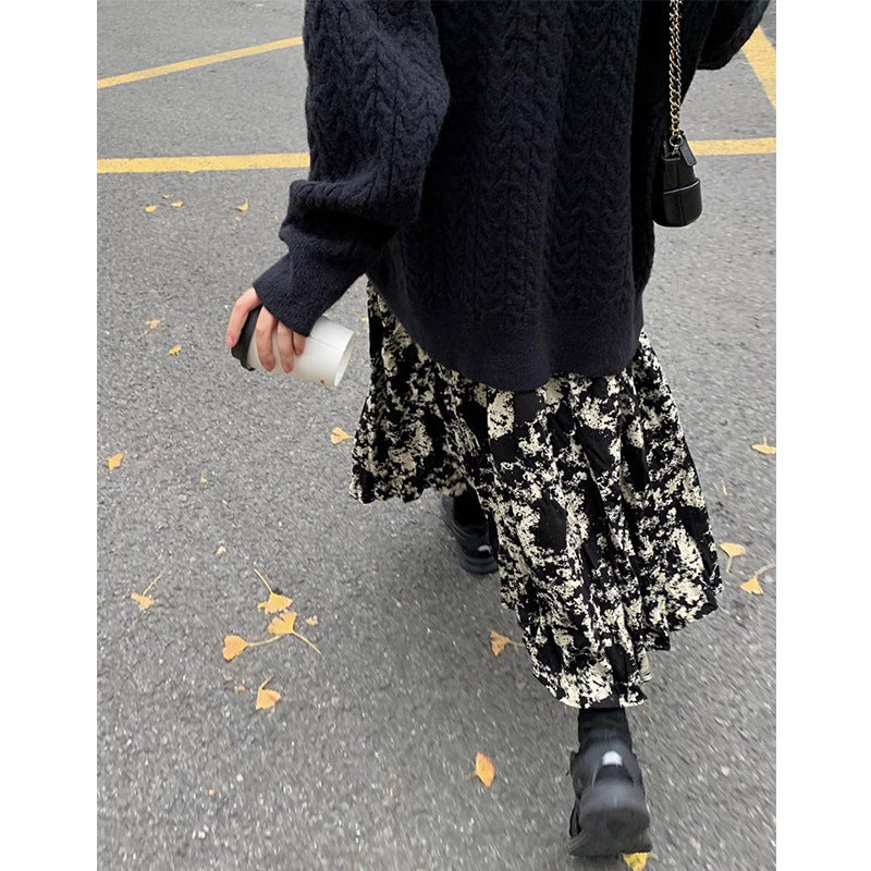 Westerse stijl das geverfde rok voor afslanke casual looks