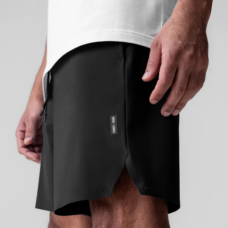 Naadloze prestaties shorts met multi-pocket hulpprogramma-ontwerp