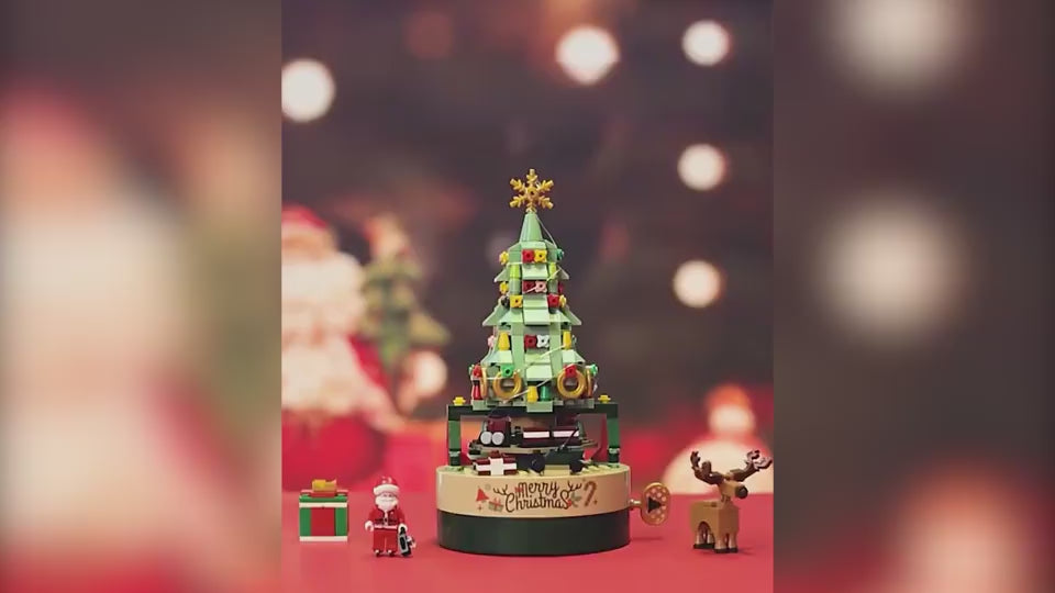 Christmas Tree Blocks Spin Music Box Blocks