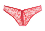 Lacy Low Low Bow Bow Thongs