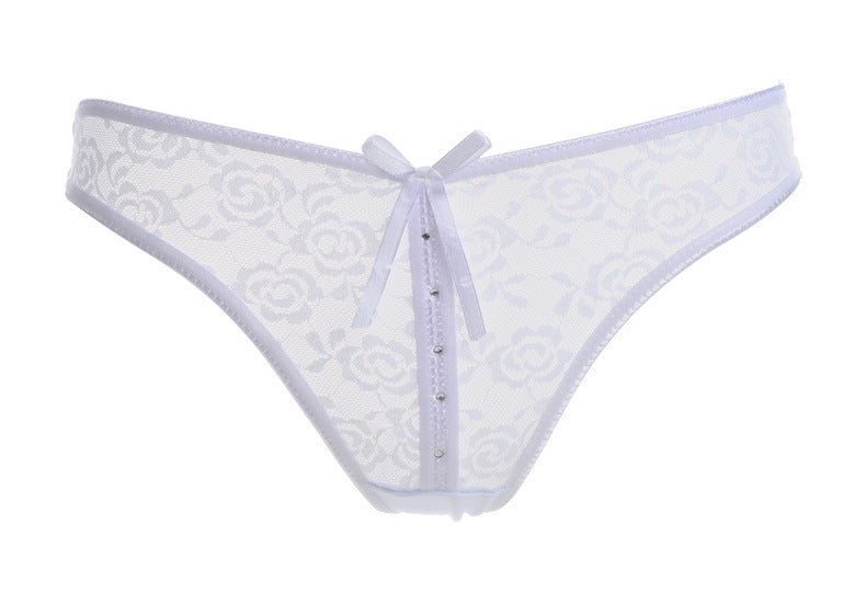 Lacy Low Low Bow Bow Thongs