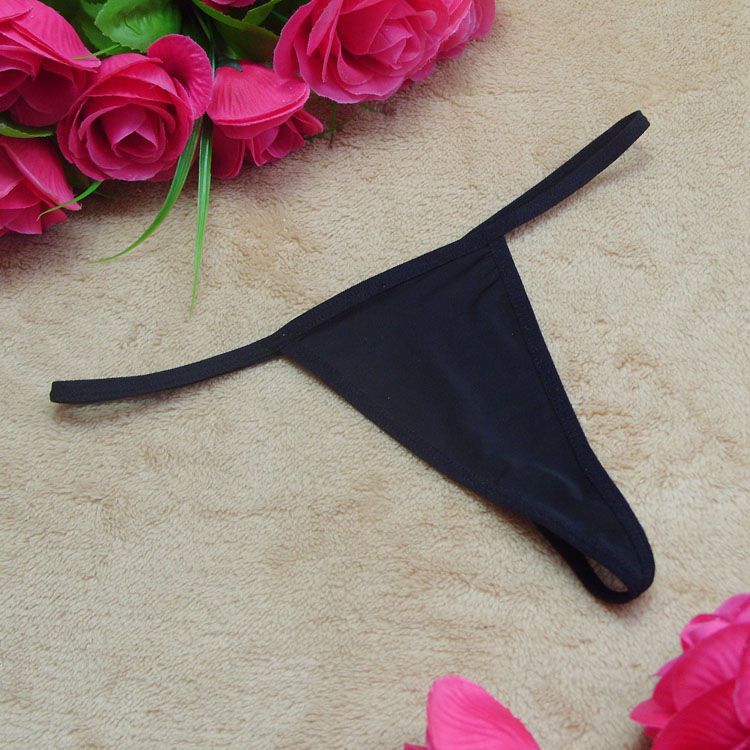 Simple G-String Thong with Transparent Lace Thong