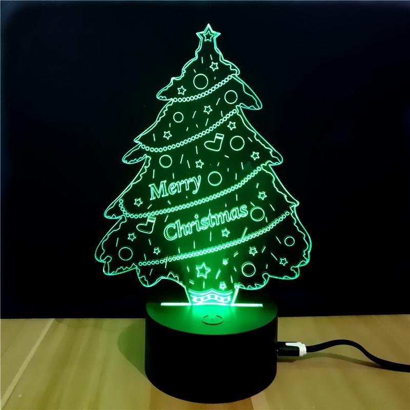 3D Merry Christmas LED Lamp - THEONE APPAREL