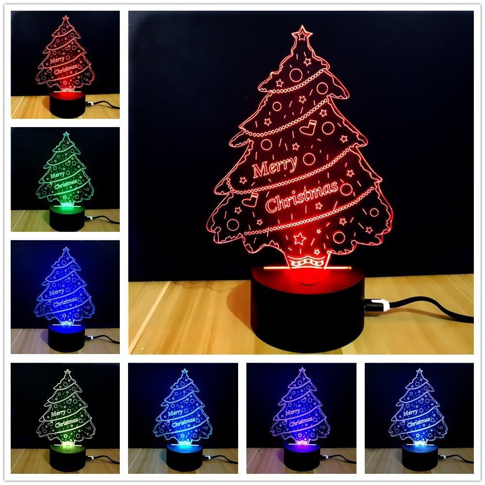 3D Merry Christmas LED Lamp - THEONE APPAREL