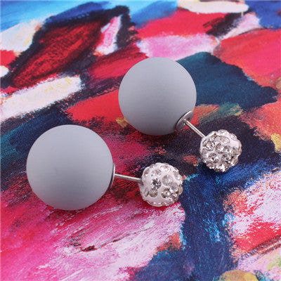 Pastel Sphere Double Sided Earrings