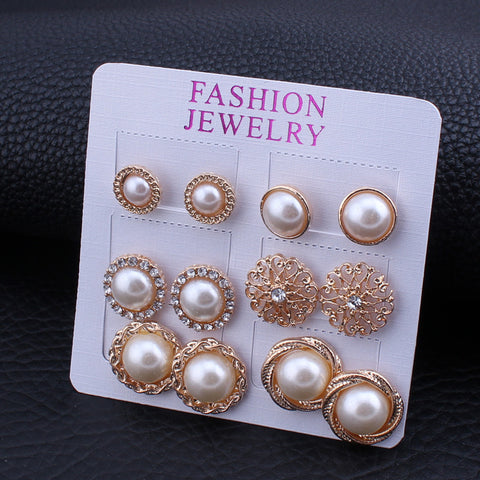Classic Vintage Style Pearl Earrings