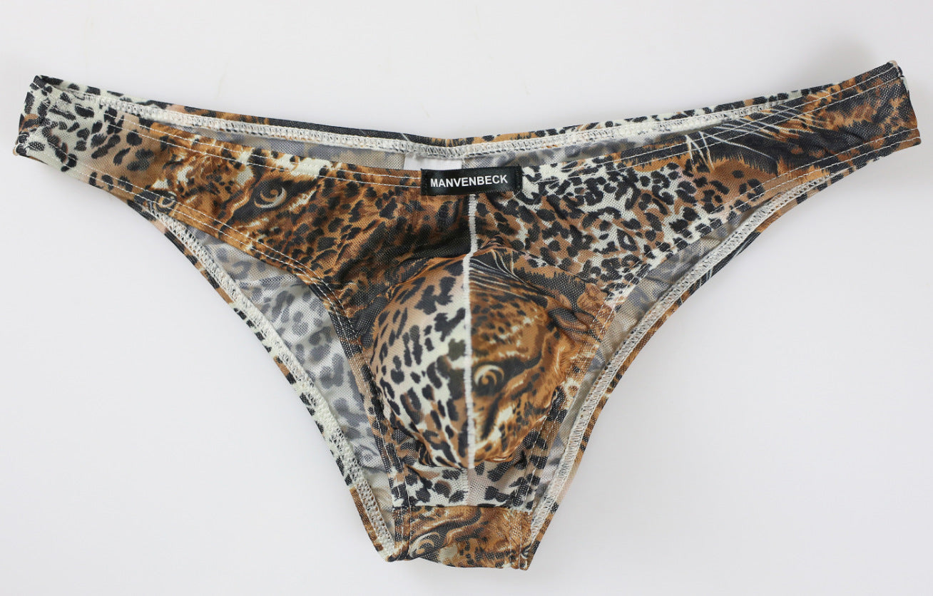 Leopard Print High-Cut Briefs