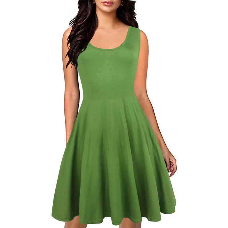 Double Scoop Tank Sleeveless Dress