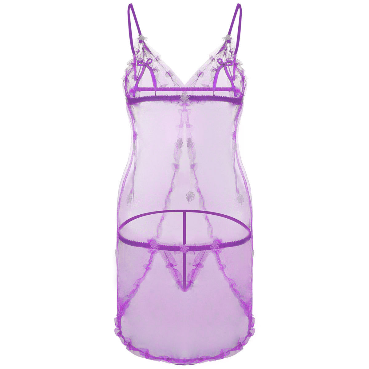 Lined with Lace See Through Babydoll