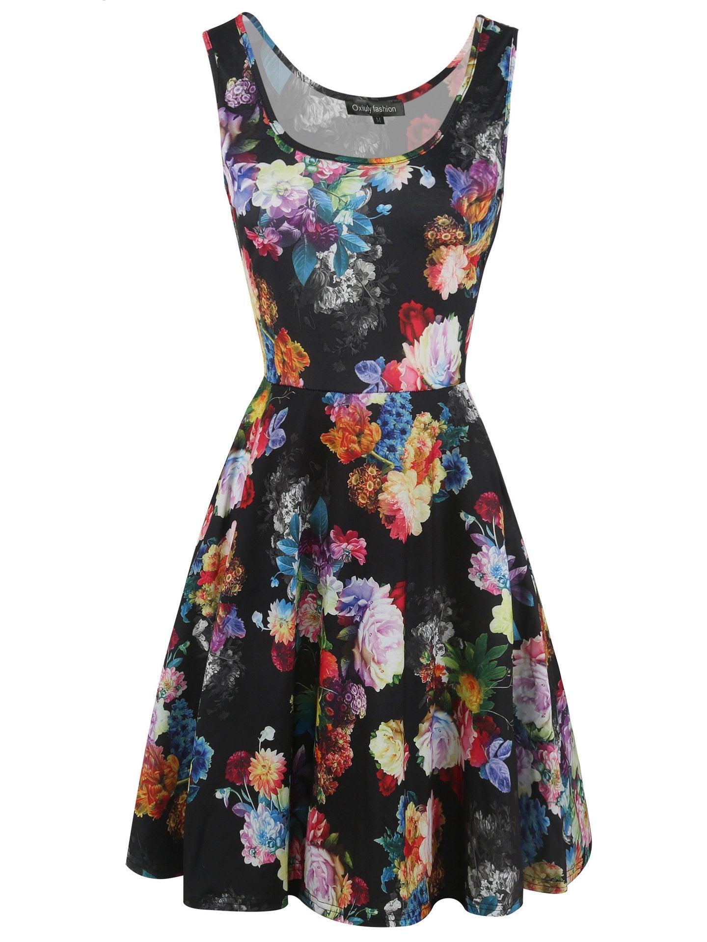 Floral Deep Scoop Tank Dress