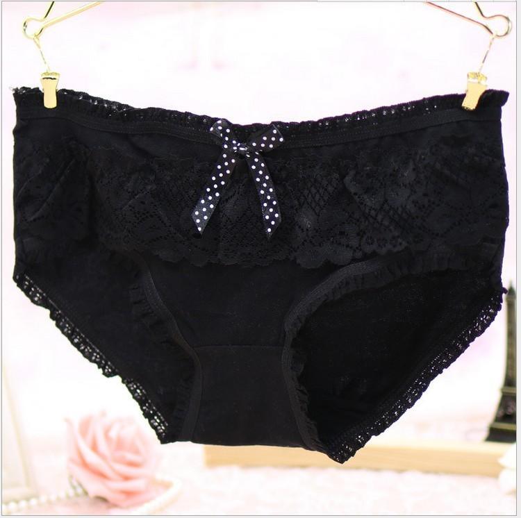 Girly kant en ruches bikini panty