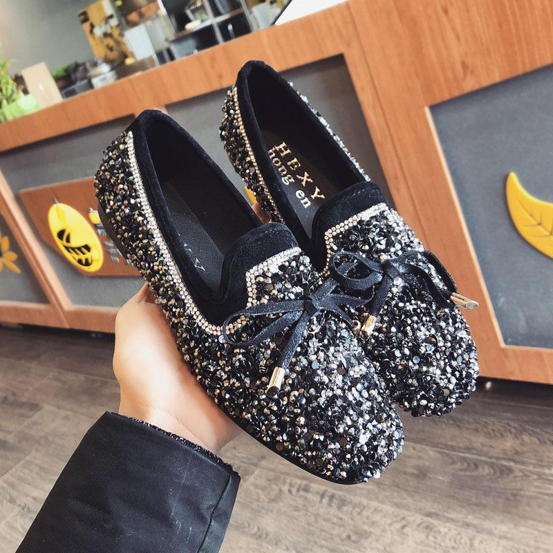 Sparkly Sequin Sensation Loafer Shoes