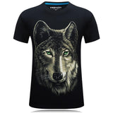 قميص ذئب ذئب قصير الأكمام