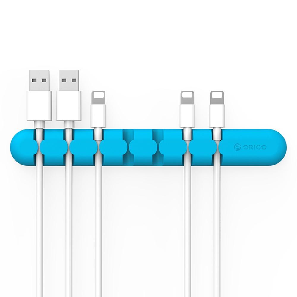 Tempat kabel organizer kabel desktop silikon