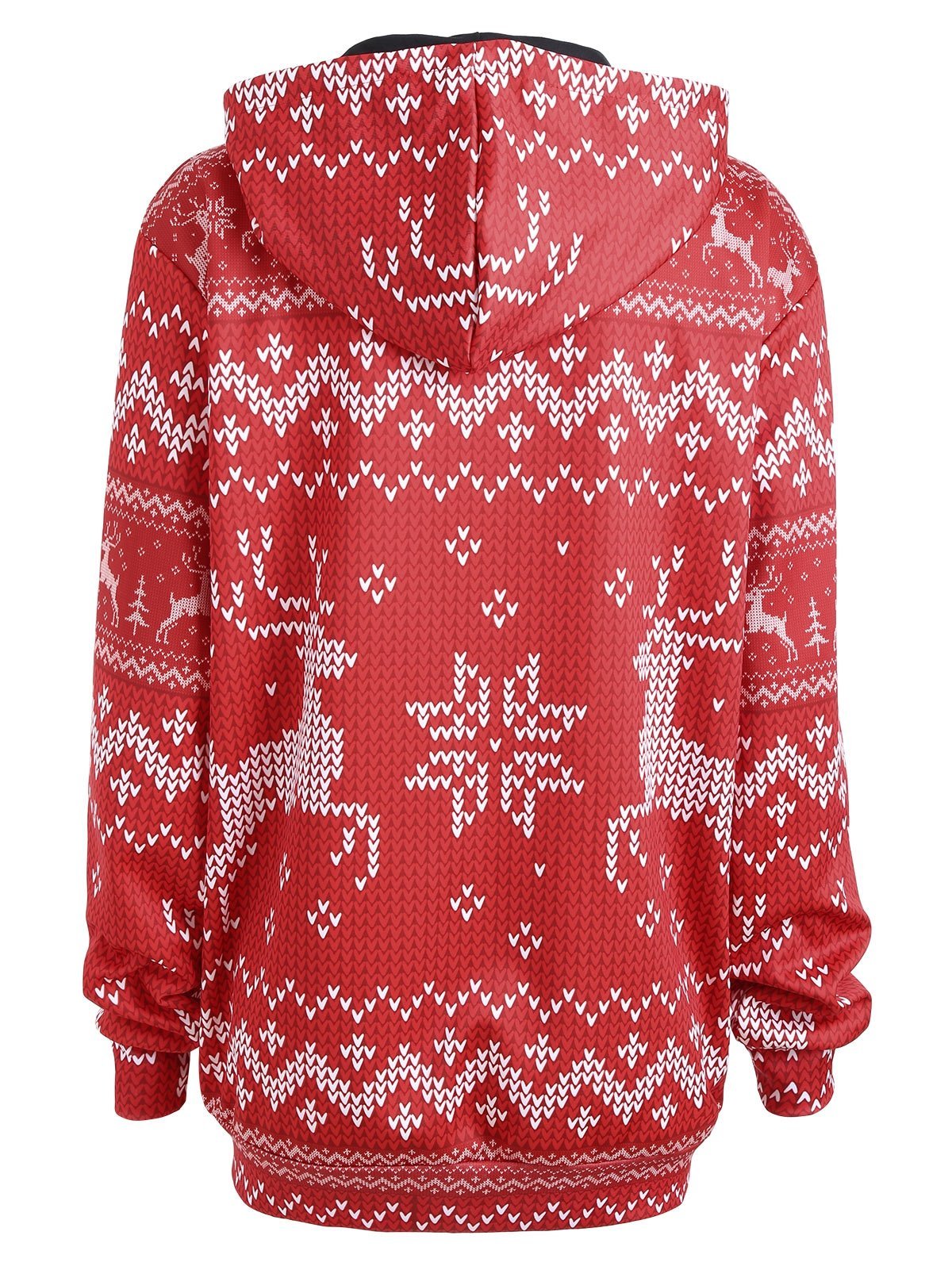 Christmas Reindeer And Snowflakes Hoodie - Theone Apparel