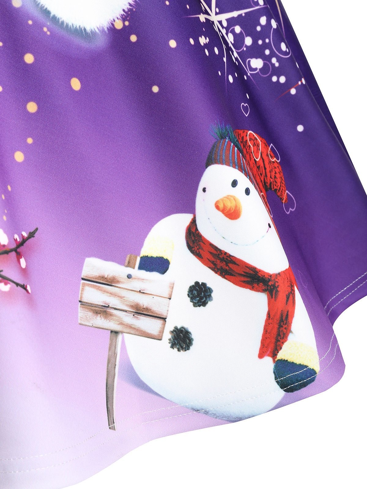 Christmas Snowman Plus Size Skirt - Theone Apparel