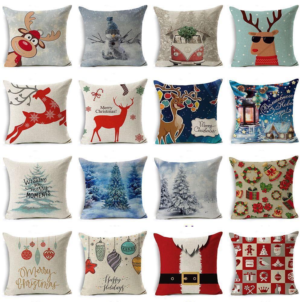 Christmas Tidings Printed Pillow Covers - Theone Apparel