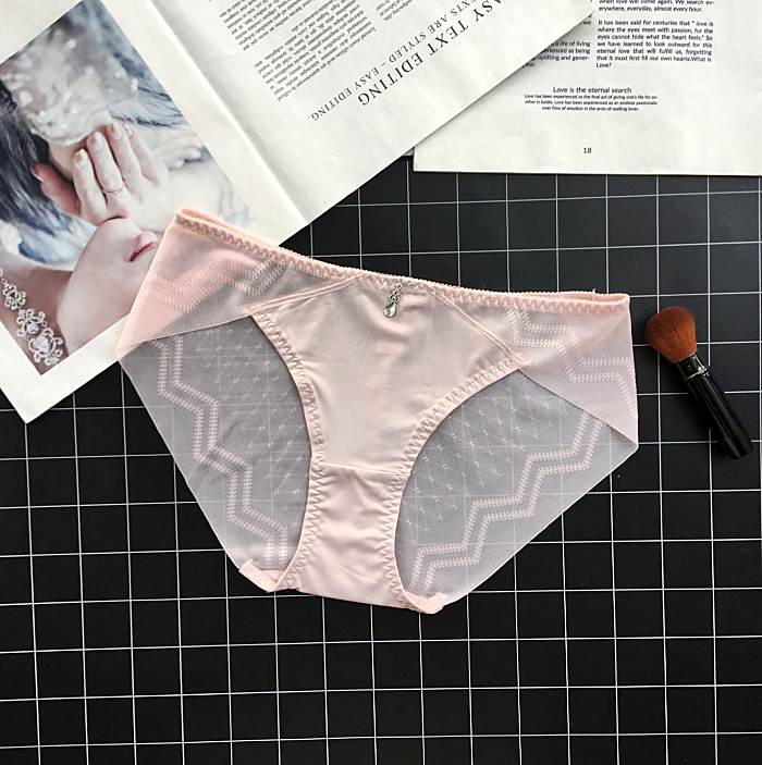 Calzoncillos clásicos sedosos con espalda semitransparente