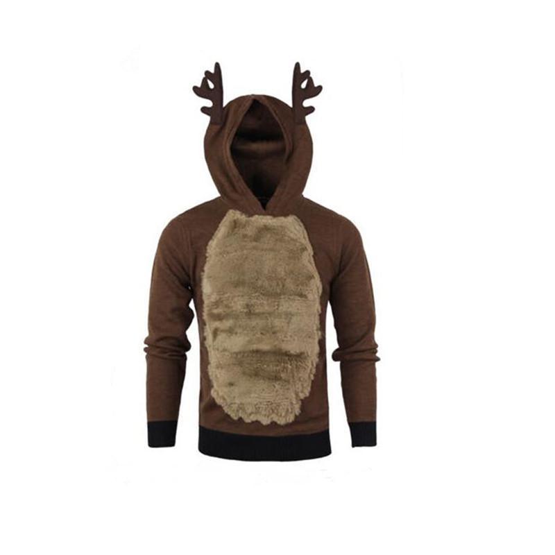 Reindeer Costume de vacances Pull de bois