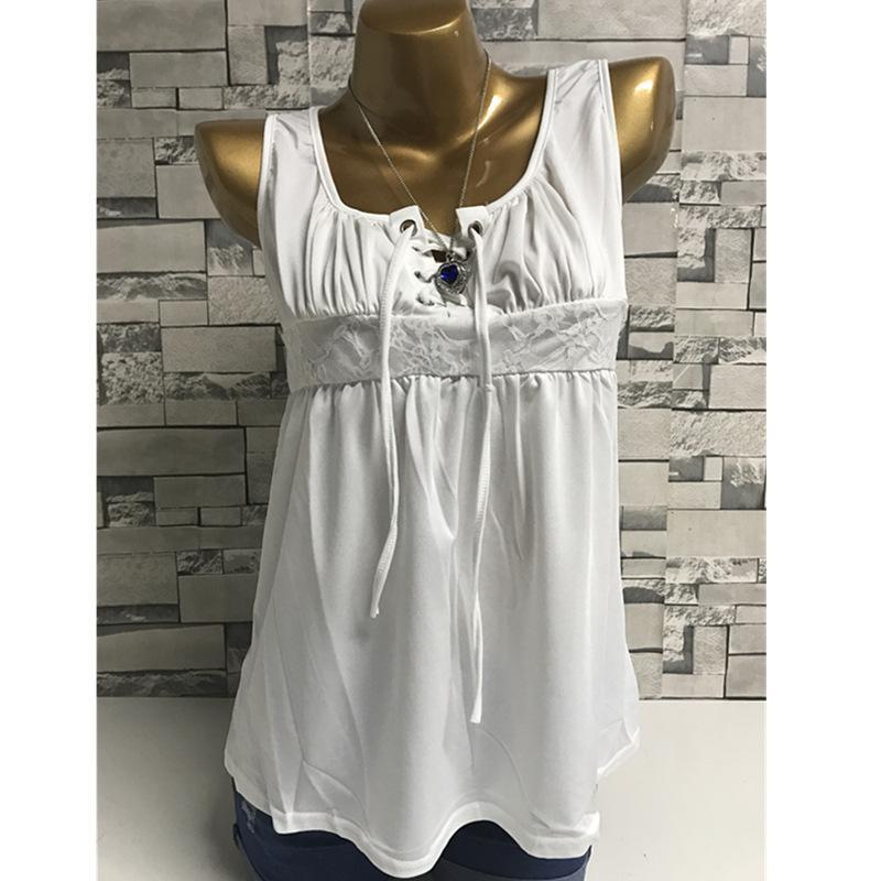 Corset Neck Lace Waist Top - Theone Apparel