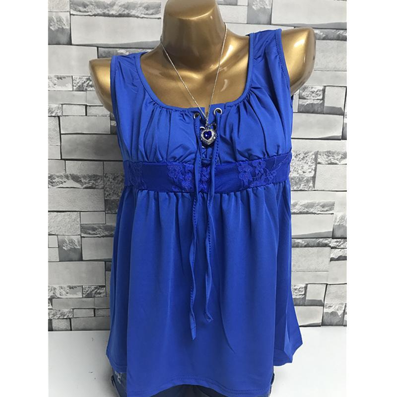 Corset Neck Lace Waist Top - Theone Apparel