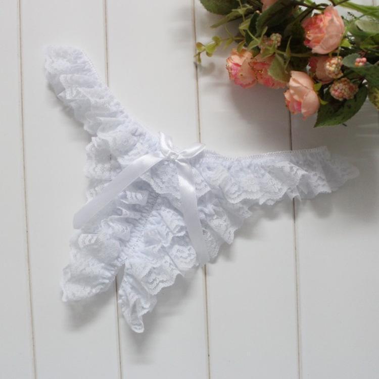 Crotchless Ruffles & Lace Panty - Theone Apparel