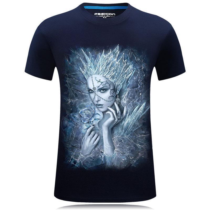 Shirt della regina del ghiaccio inverno bianco