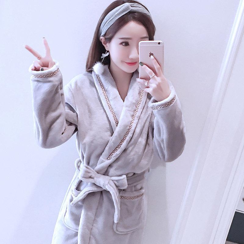 Extra Plush Tie-Front Bath Robe - Theone Apparel