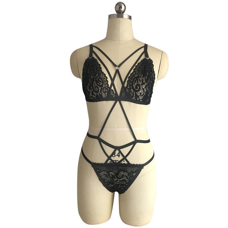 Ensemble de lingerie en dentelle de flirt féroce