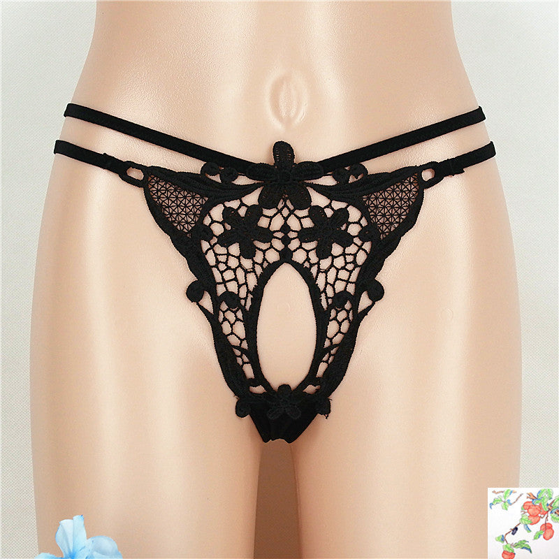 Floral Embroidery and Lace Cutout-Black-Theone Apparel