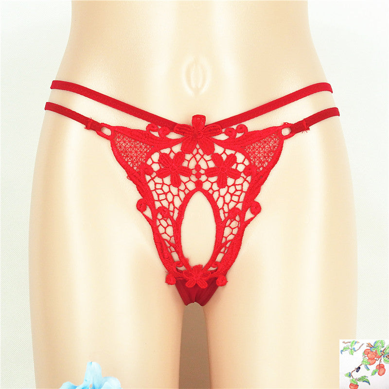 Floral Embroidery and Lace Cutout-Red-Theone Apparel