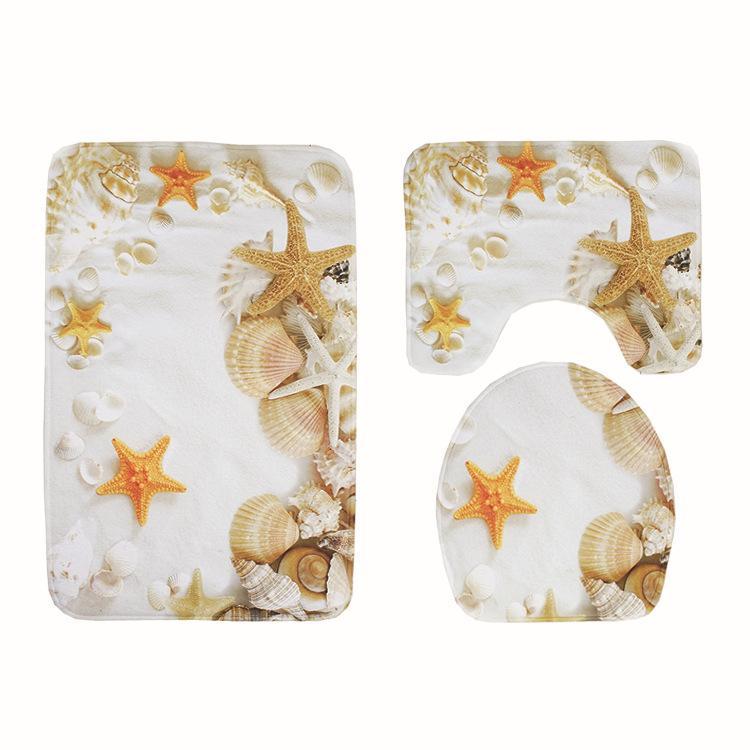 Flowers and The Sea Bath Mat Sets - Theone Apparel