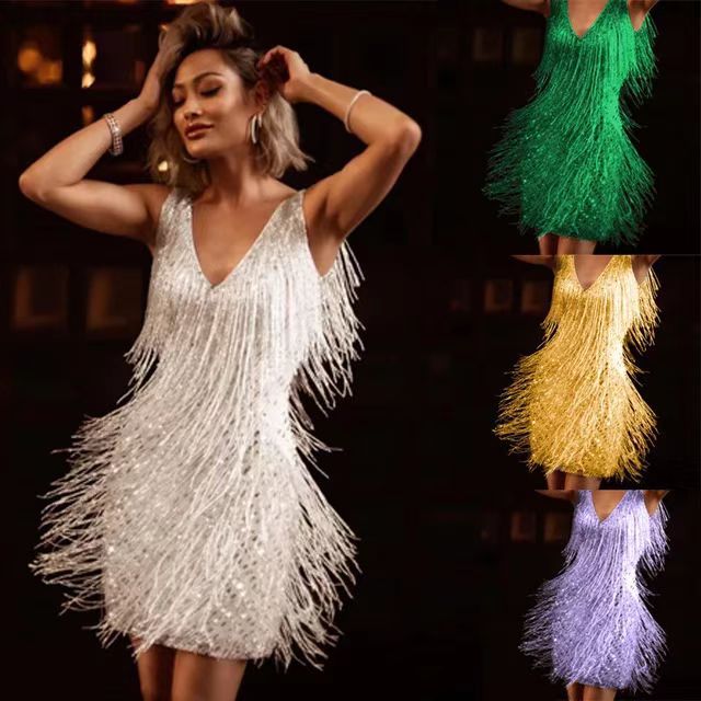 Frilly pichel V-Neck Sans manche MINIDRESS