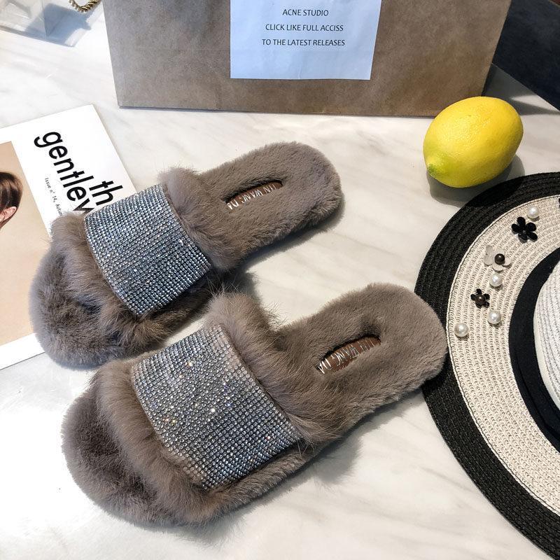 Glam Vibes Fur Lined Slippers - Theone Apparel