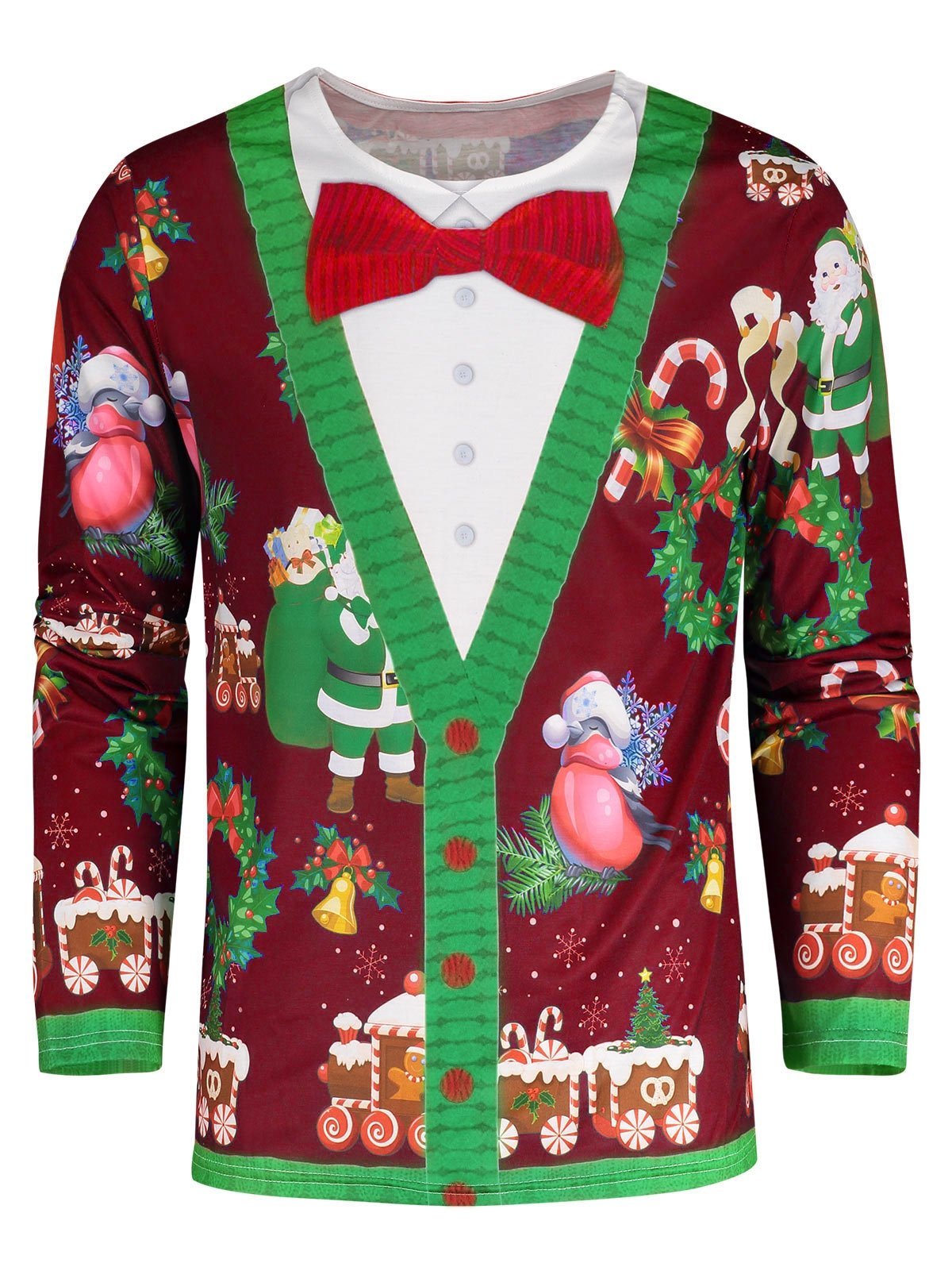 Green Bow Tie Christmas Shirt