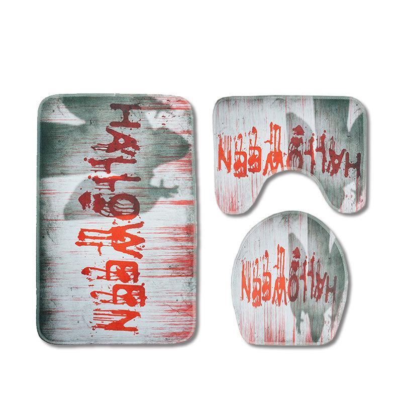 Halloween To Remember Bath Mat Set-621-0038-S5-Theone Apparel