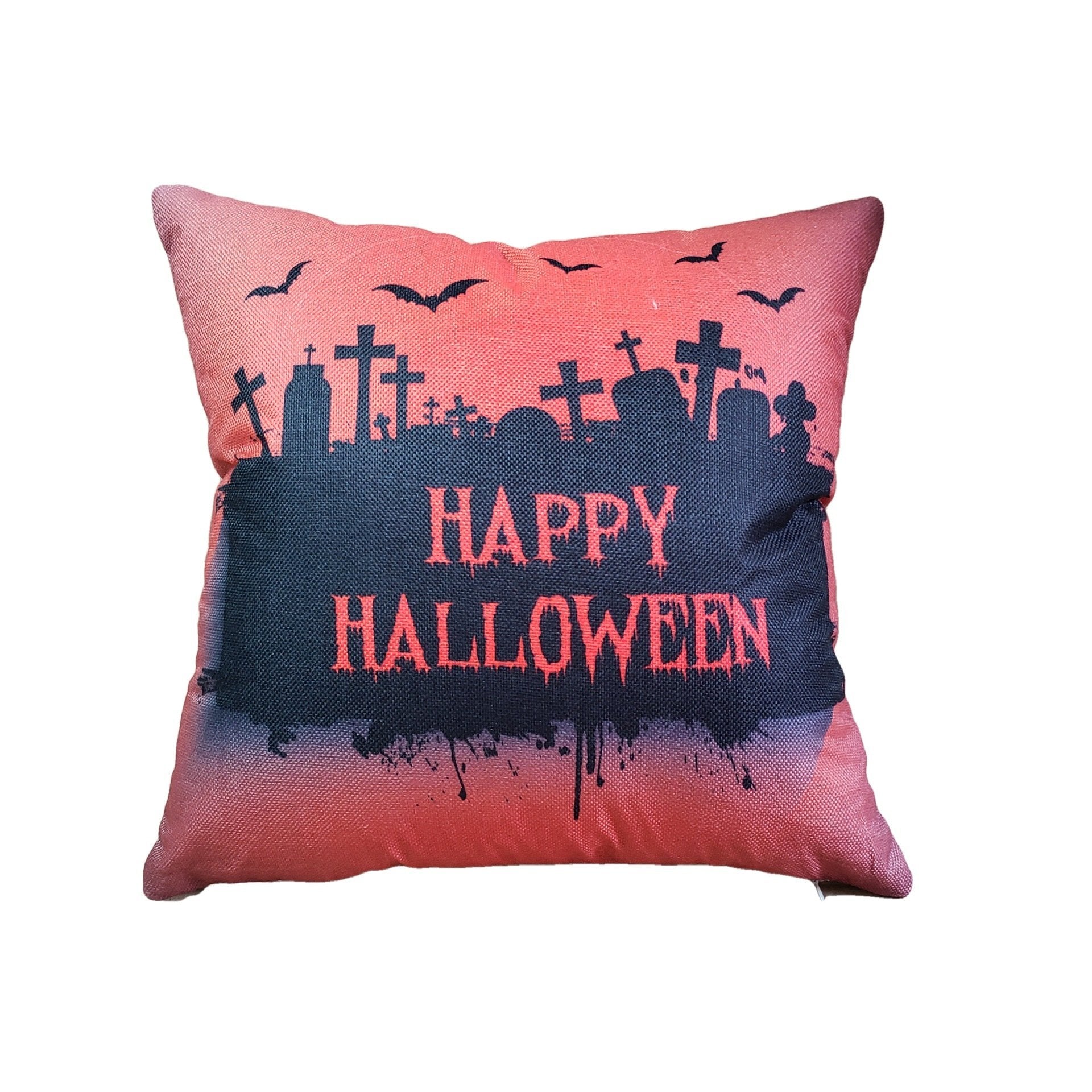 Haunted Halloween Print Pillow Covers