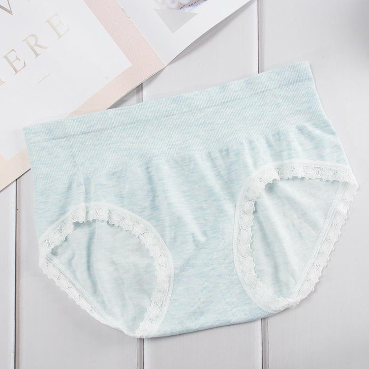 Heather Gray Lace-Trimmed Panty-Sky Blue-Theone Apparel