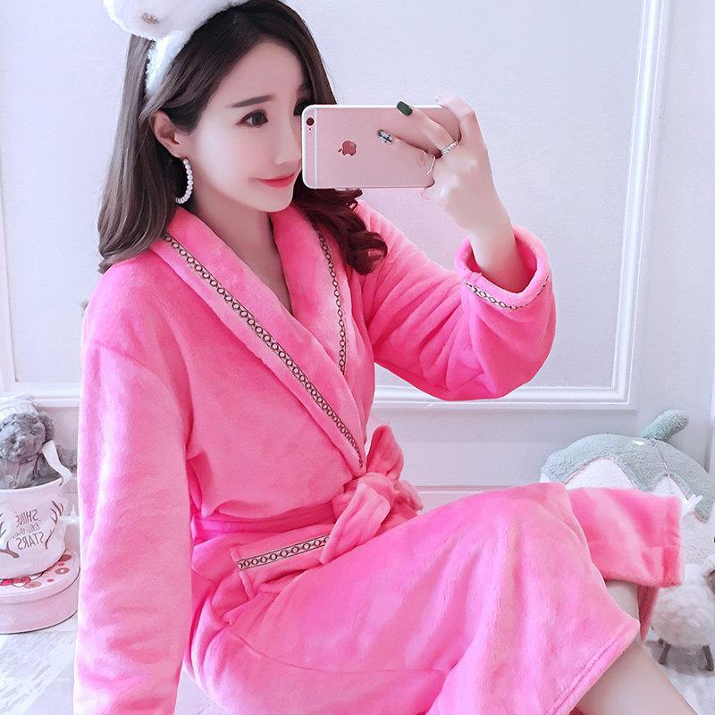 Robe de bain à cravate en peluche supplémentaire