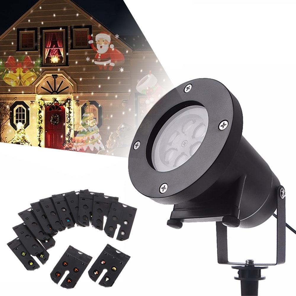 LED multi-colour kerst laserprojector