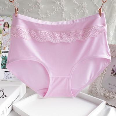 Lace Ruffle Nude High Rise Panty-Pink-Theone Apparel