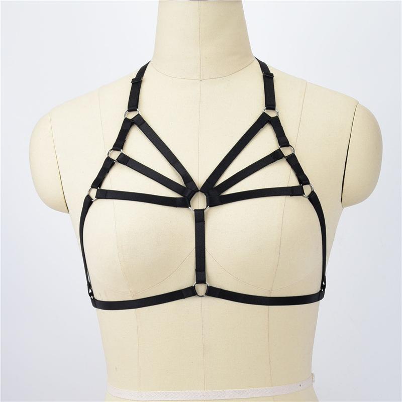 Ladies Cupless Lingerie Cage Bra