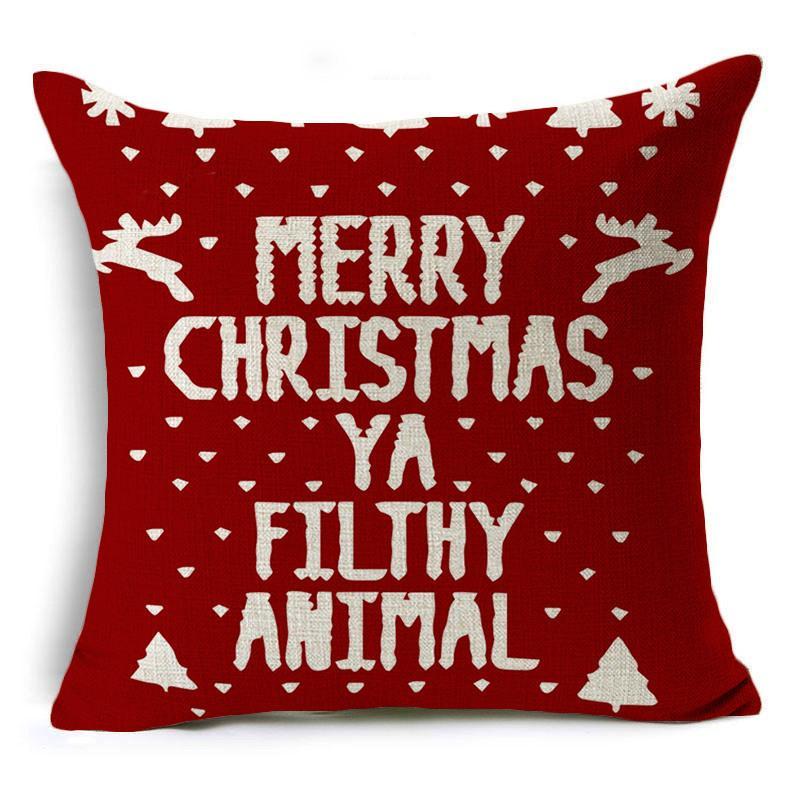 Fundas de almohada navideñas de Feliz Navidad