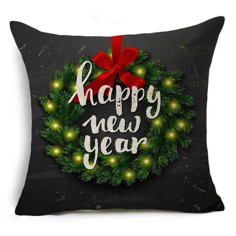 Fundas de almohada navideñas de Feliz Navidad